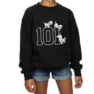 101 Dalmatians Girls Puppies Cotton Sweatshirt / Black